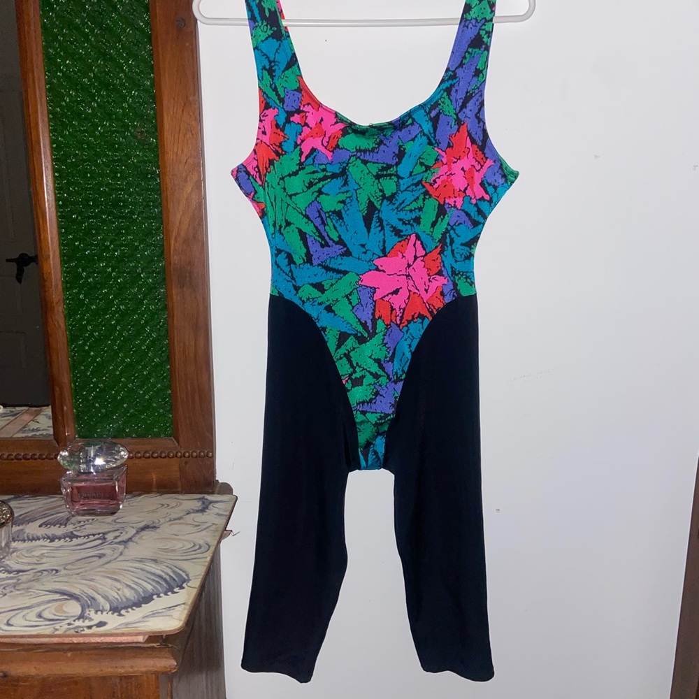 Authentic 1980s Juicysuits bodysuit jazzercise aerobics outfit Made in Florida